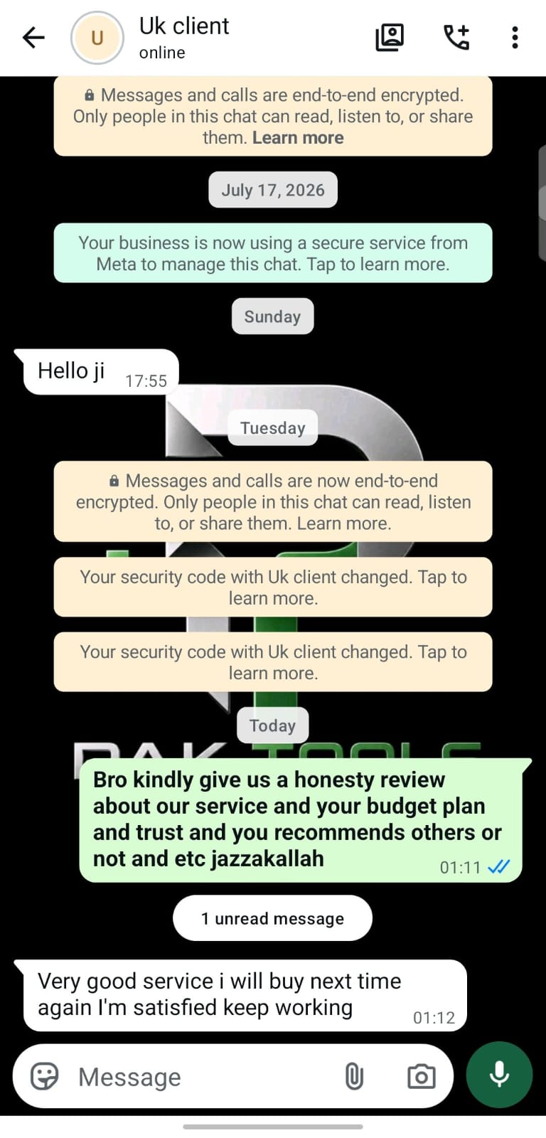 Verified customer 3
